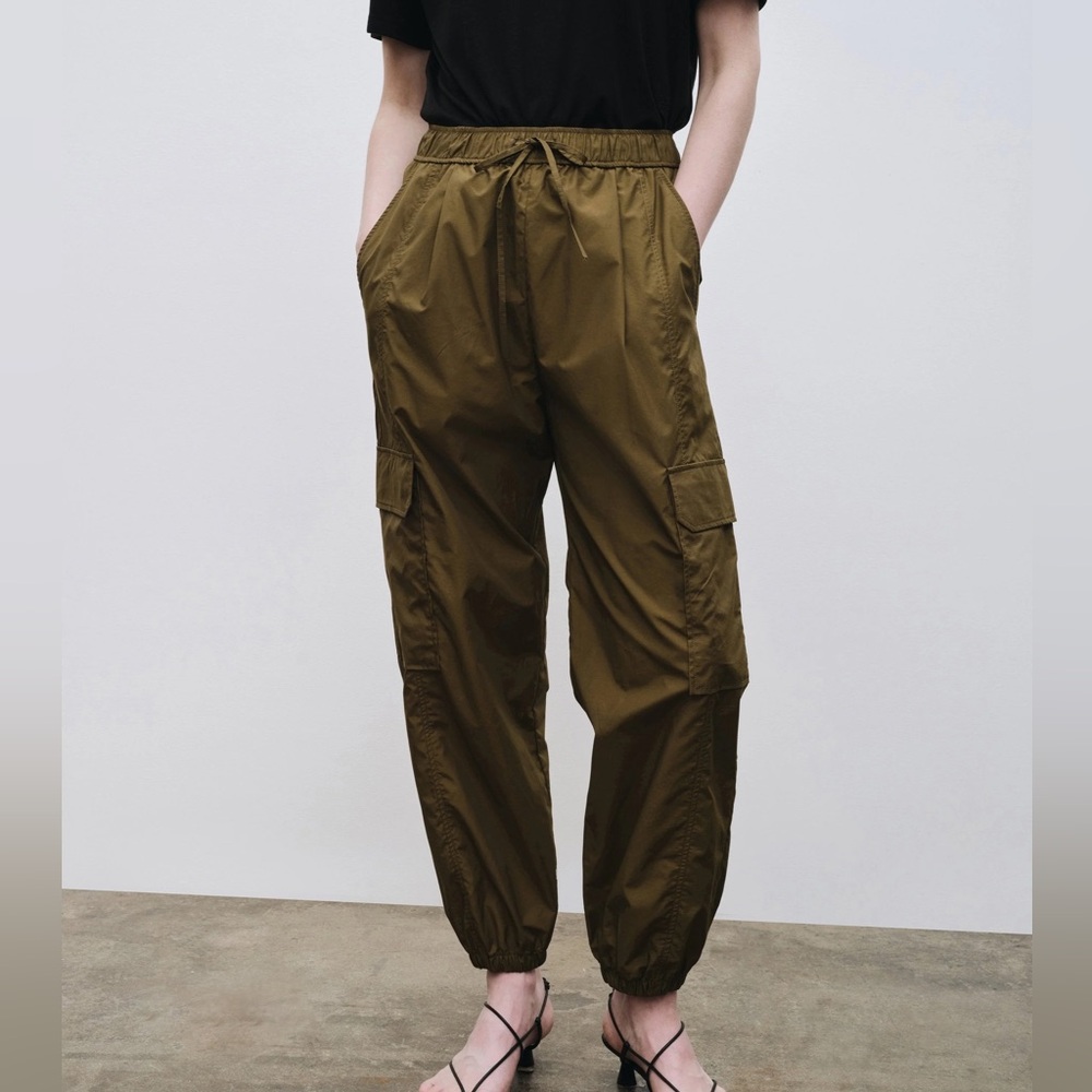 Mijeong Park lightweight cargo pants olive green